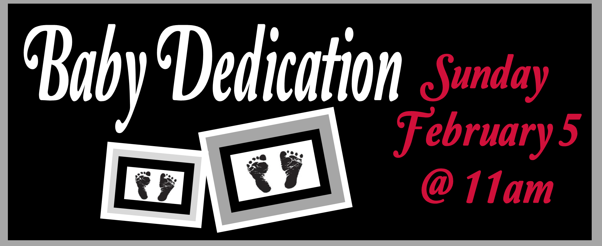 Baby Dedication 2-5-23 Web Banner