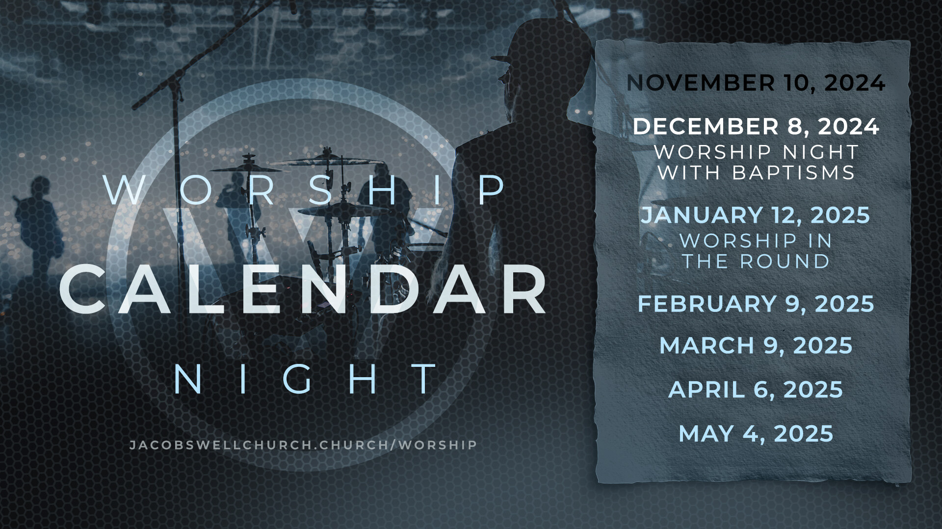 Worship Night Calendar