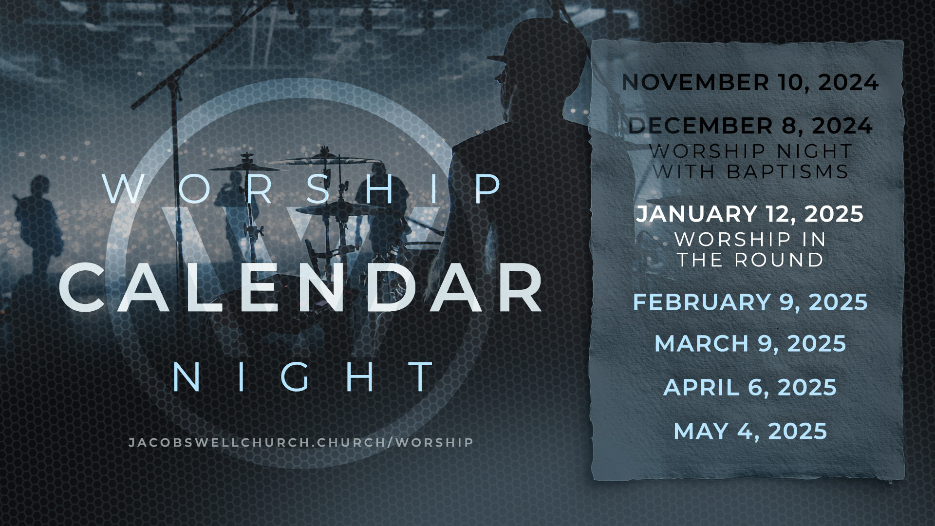 Worship Night Calendar