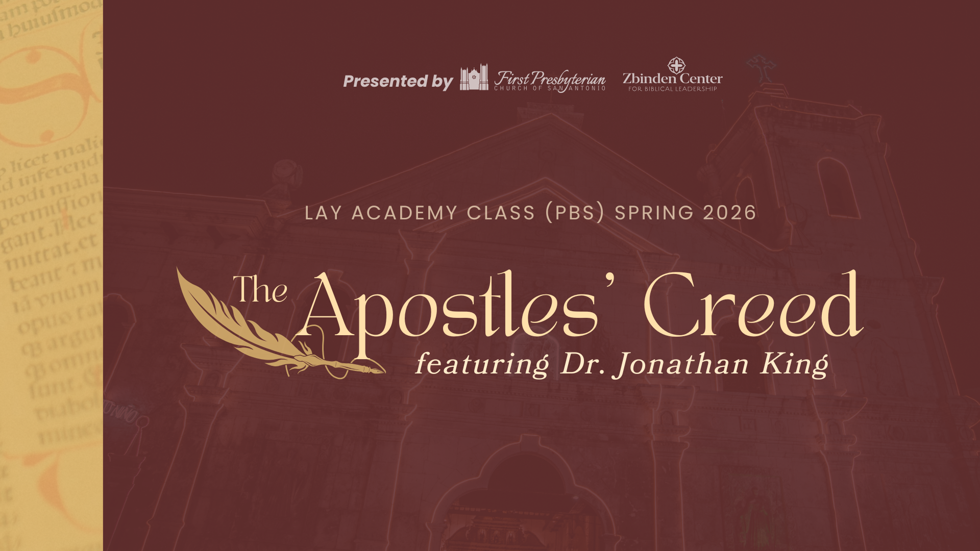 2026 Lay Academy & Pastor's Bible Study (PBS) - Spring