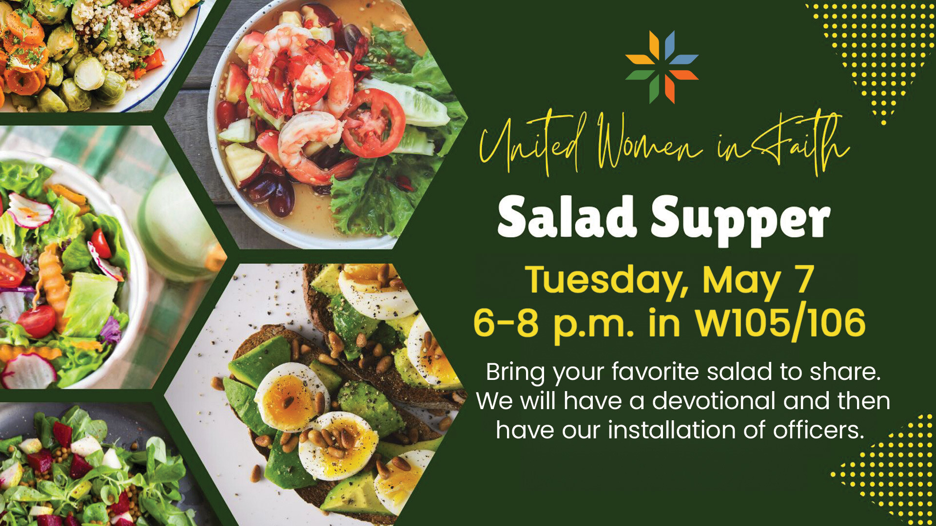 United Women in Faith-- UWF Spring Salad Supper - W105/106