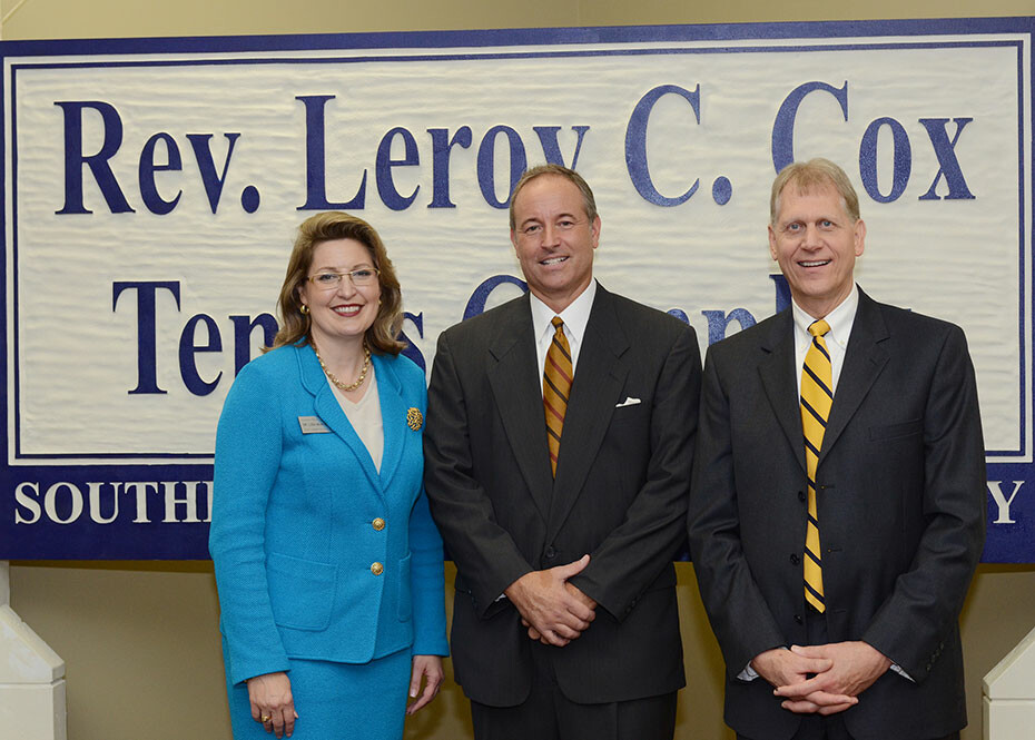 Rev. Leroy C. Cox Tennis Complex dedicated