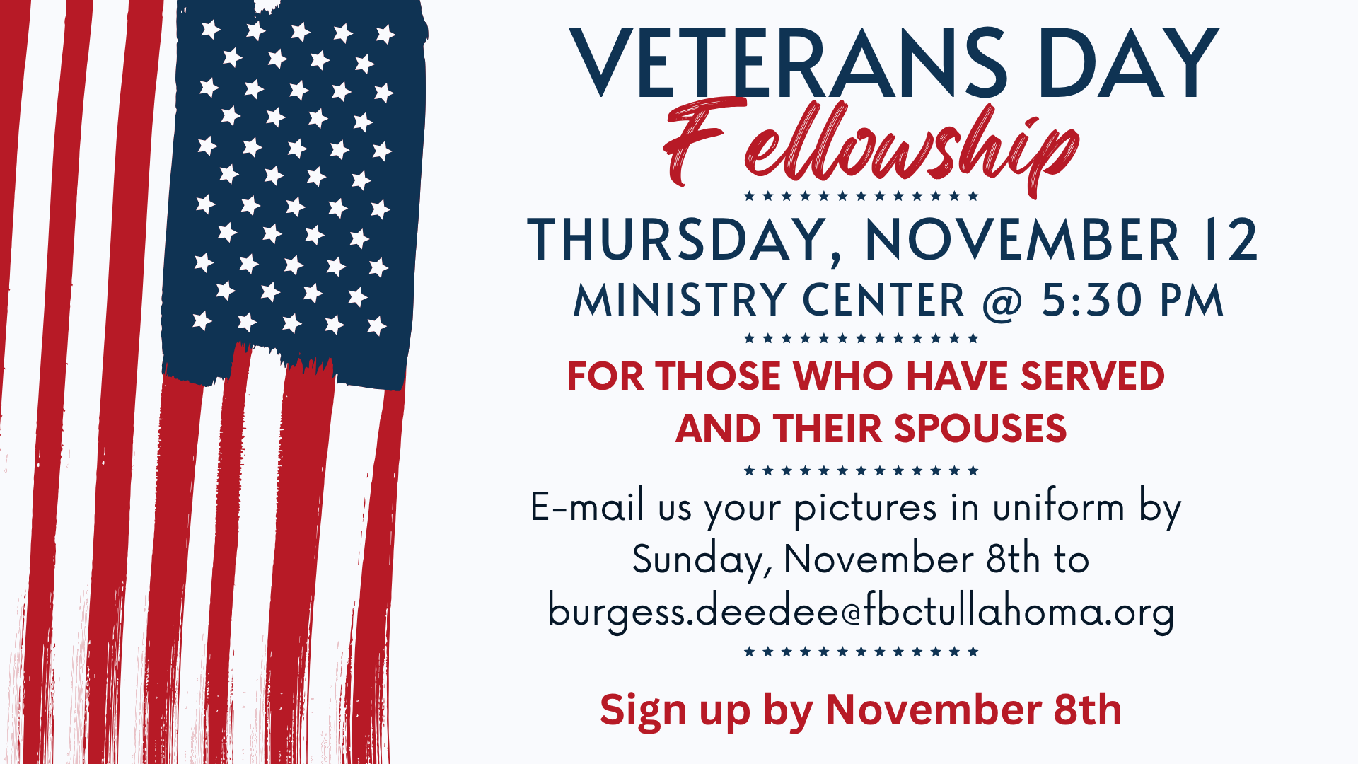 Veterans Day Fellowship