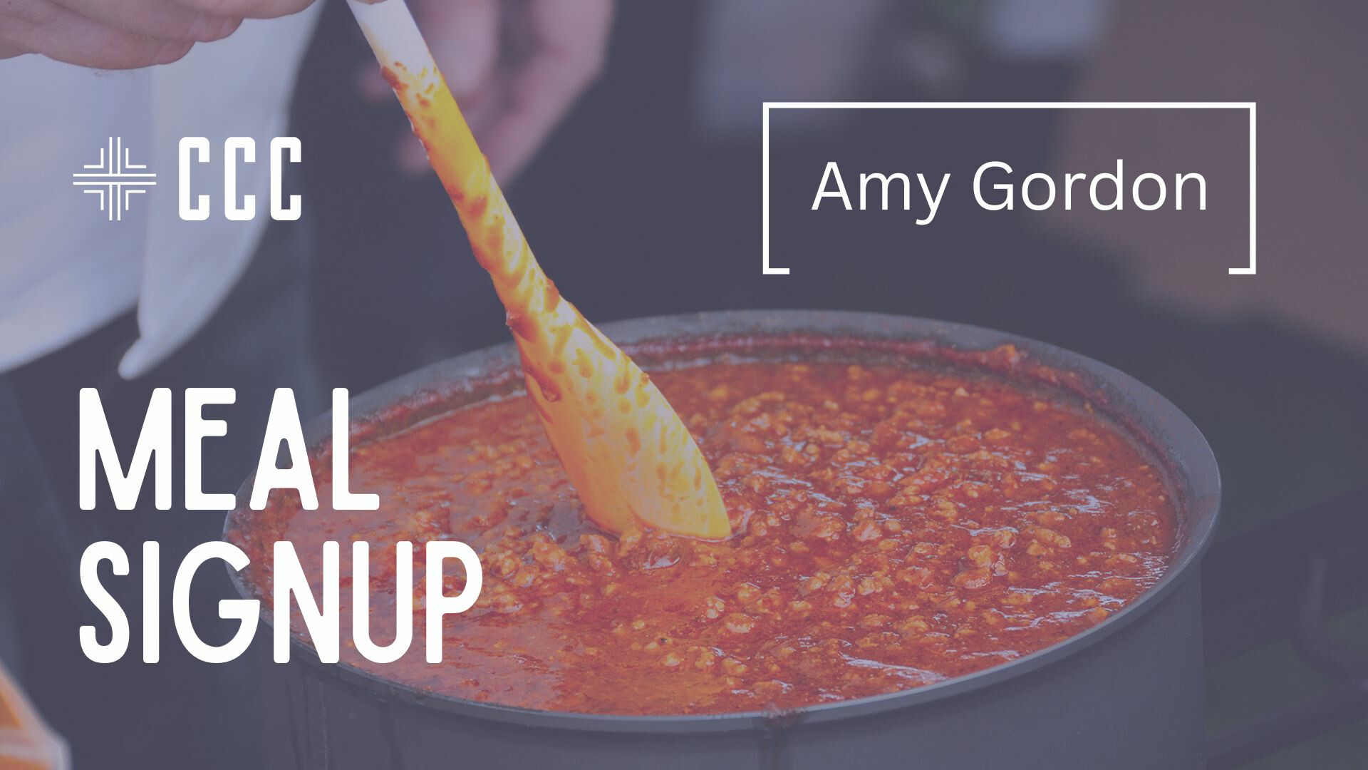 Meal Signup - Amy Gordon