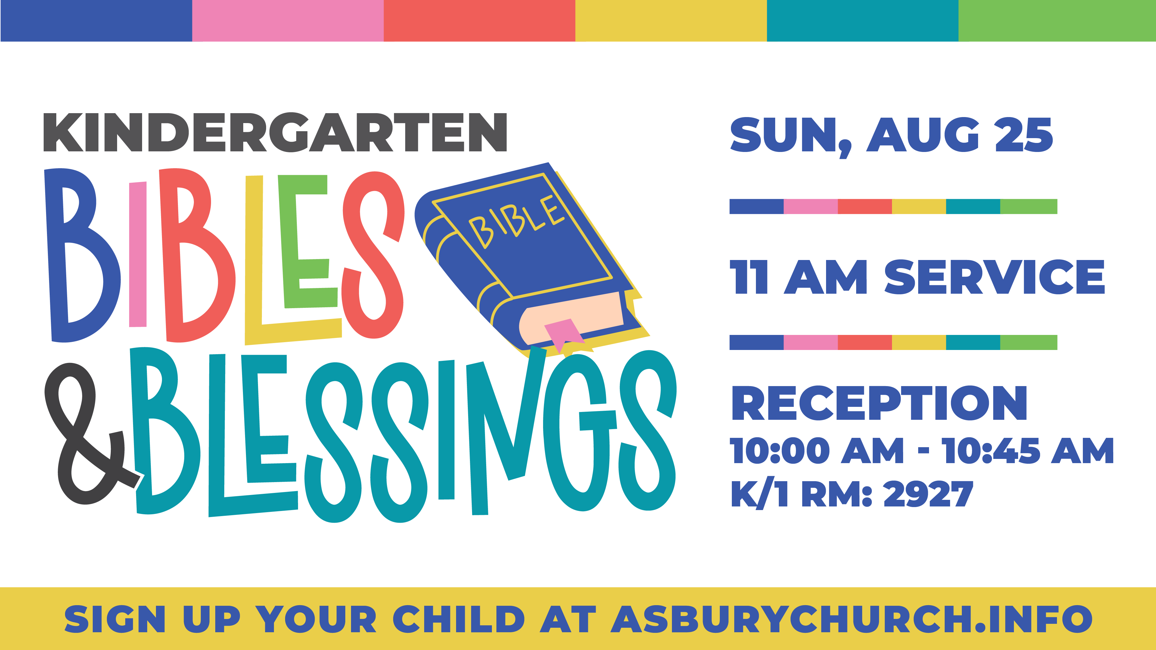 Kindergarten Bibles & Blessings