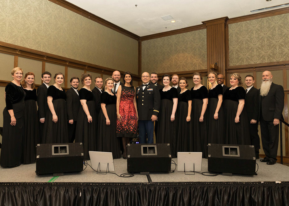 University Singers perform at National Guard Convention