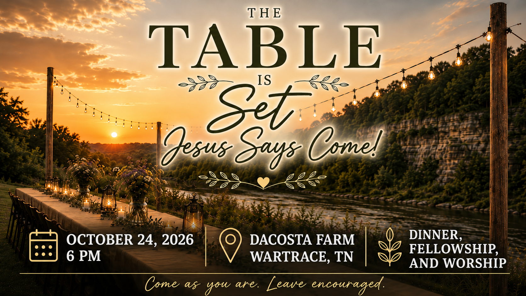 Women's Ministry "The Table is Set, Jesus says Come!"