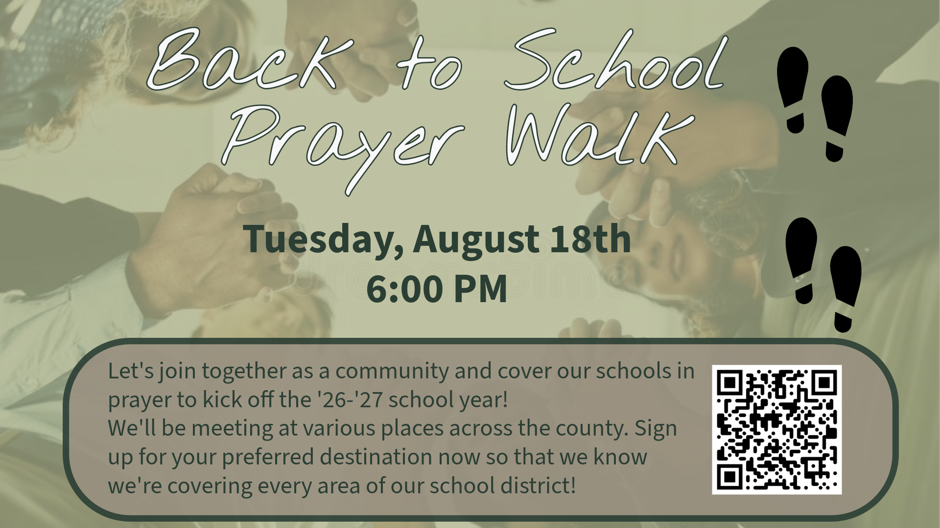 Back to School Prayer Walk