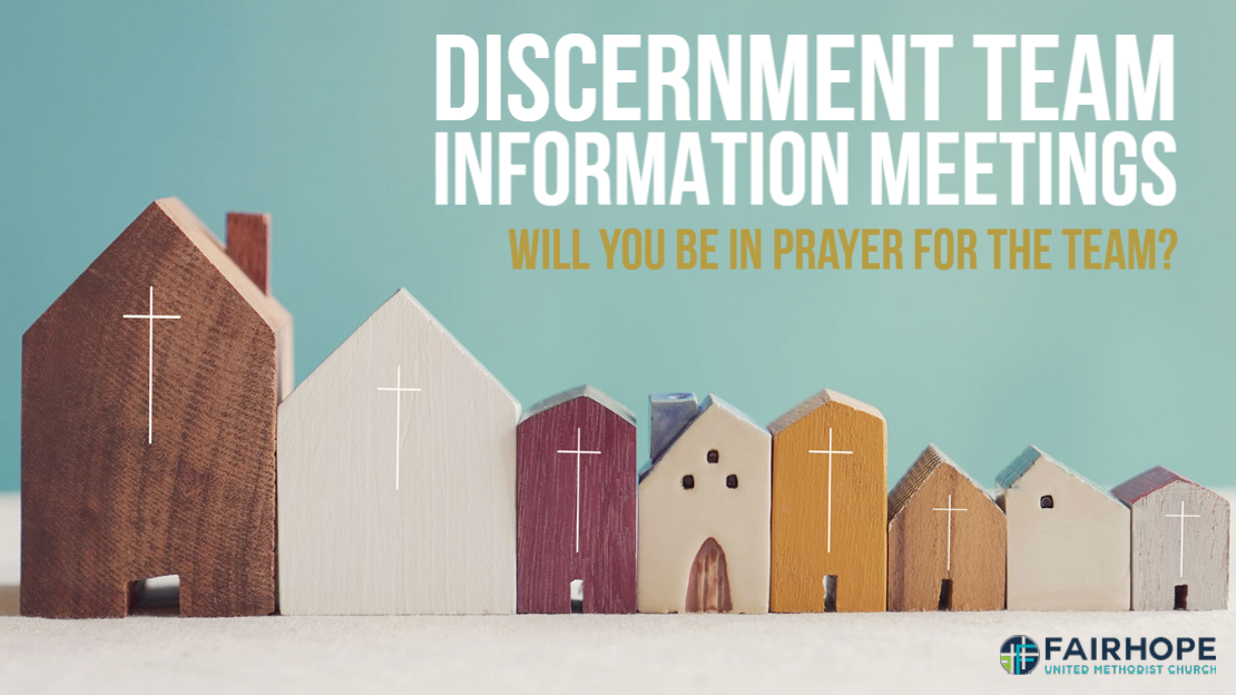 Discernment Team Information Meeting Agenda