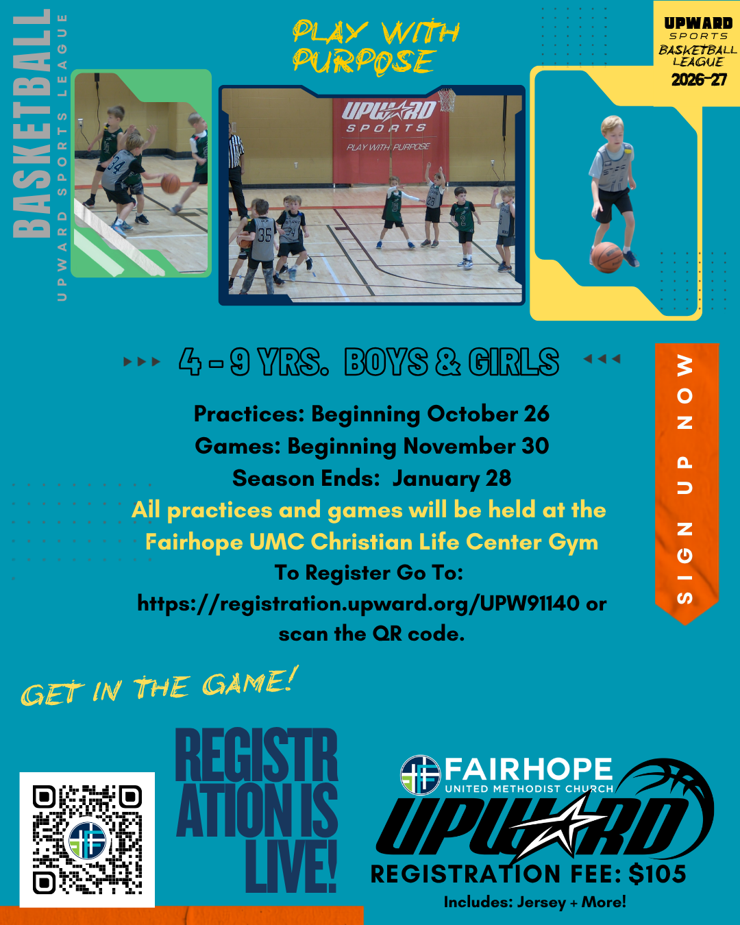 Upward Basketball Registration