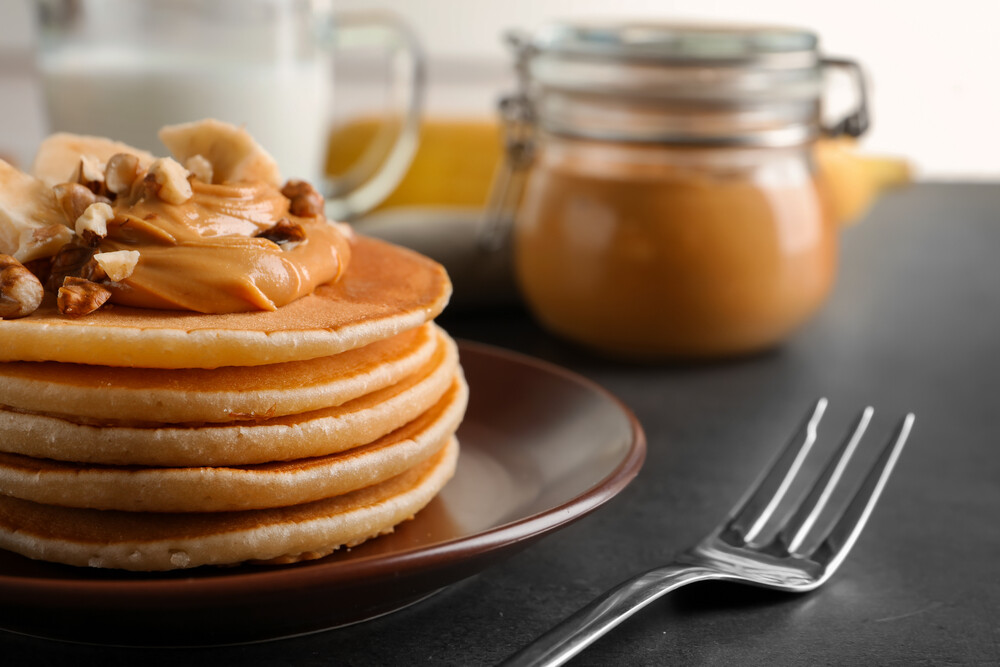 stack-of-pancakes-with-peanut-butter
