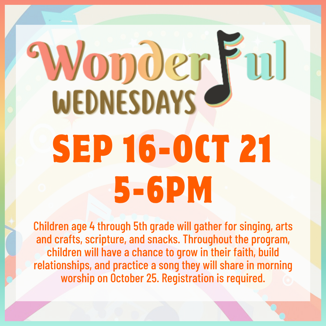 Wonderful Wednesdays