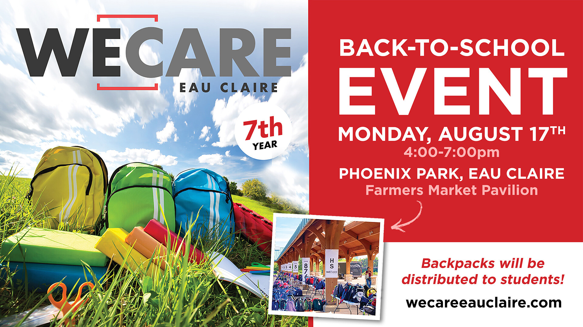 We Care Eau Claire Back to School Event