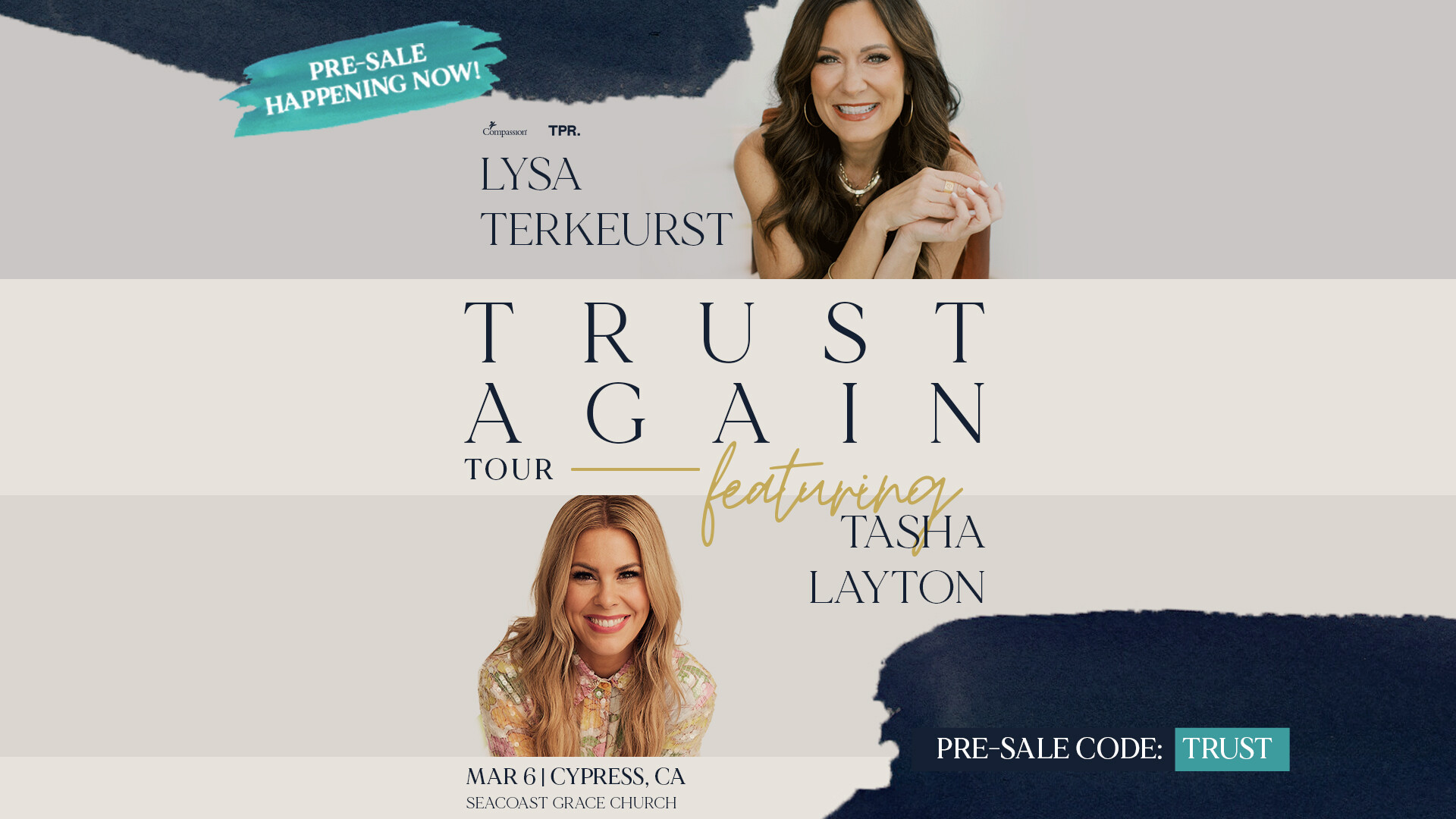 The Trust Again Tour with Lysa TerKeurst featuring Tasha Layton