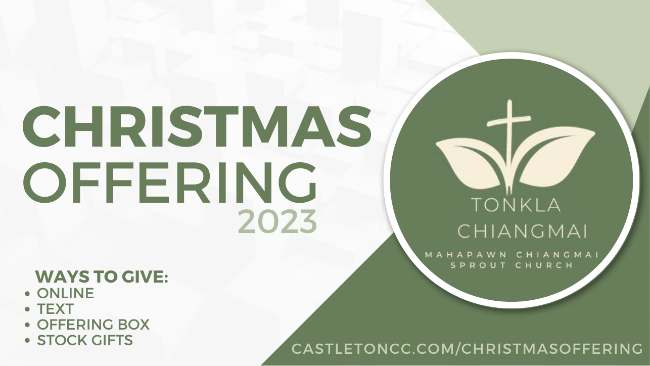 Christmas Offering: Chiang Mai Sprout Church
