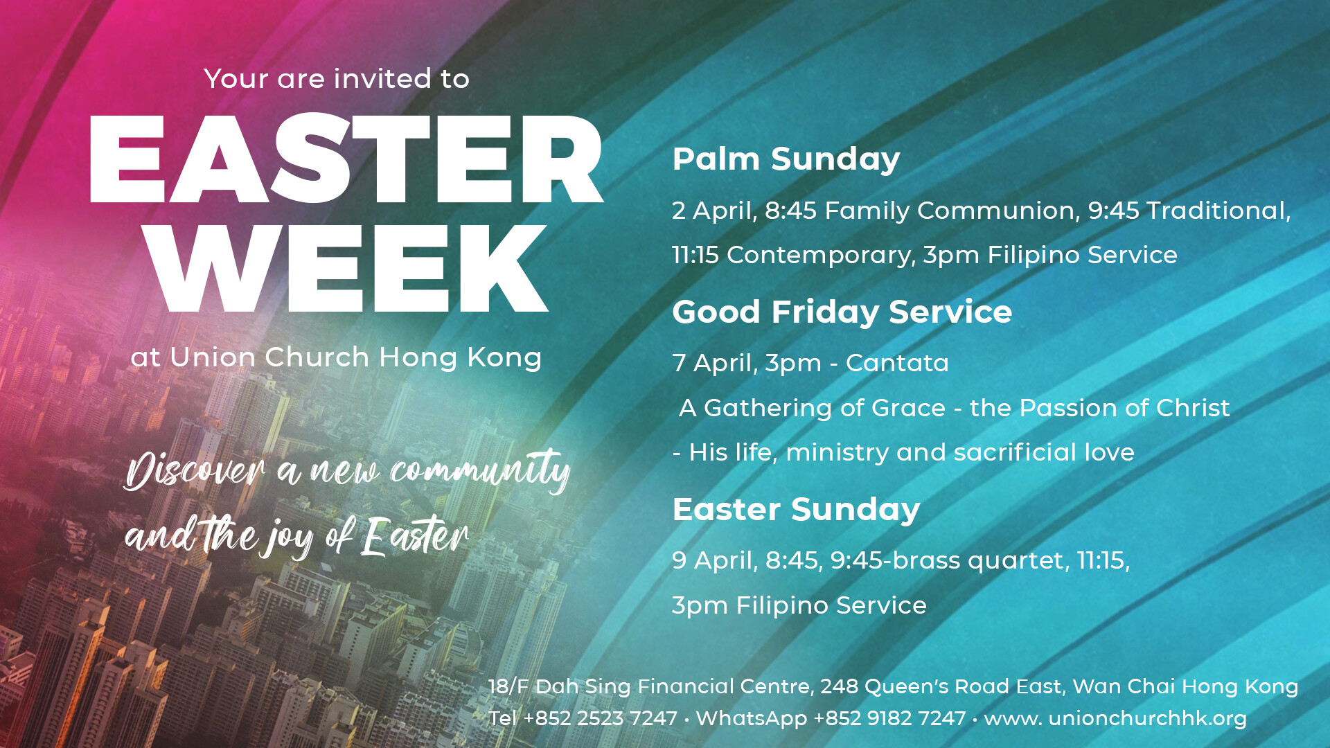 Easter Week at Union Church