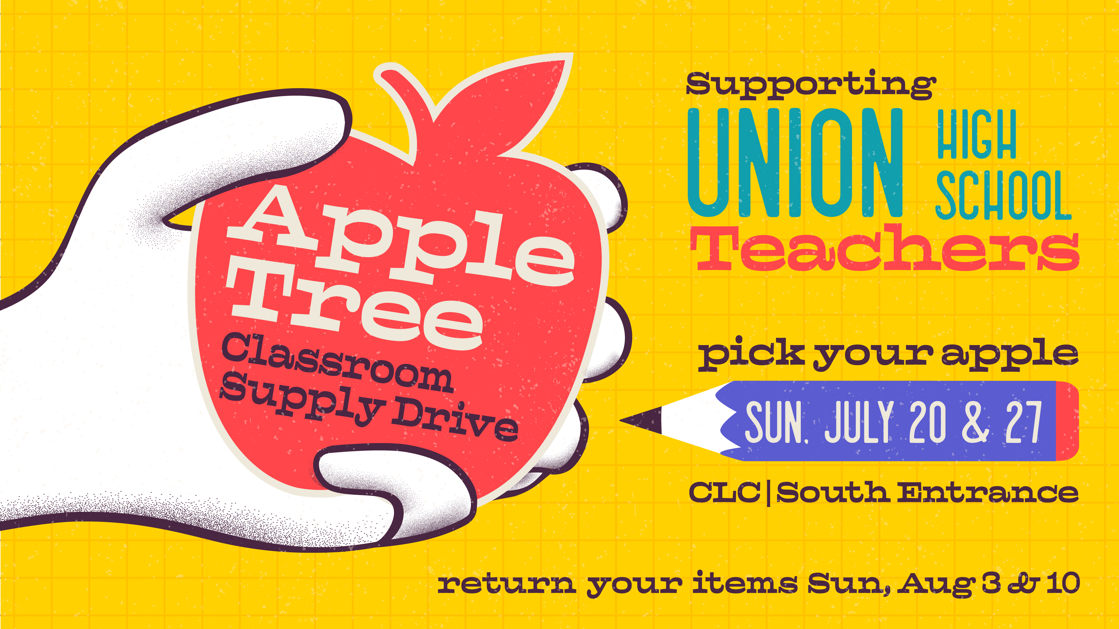 Union Apple Tree Supply Drive