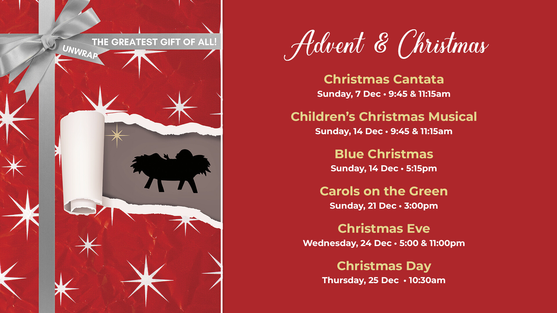 Advent and Christmas 2025