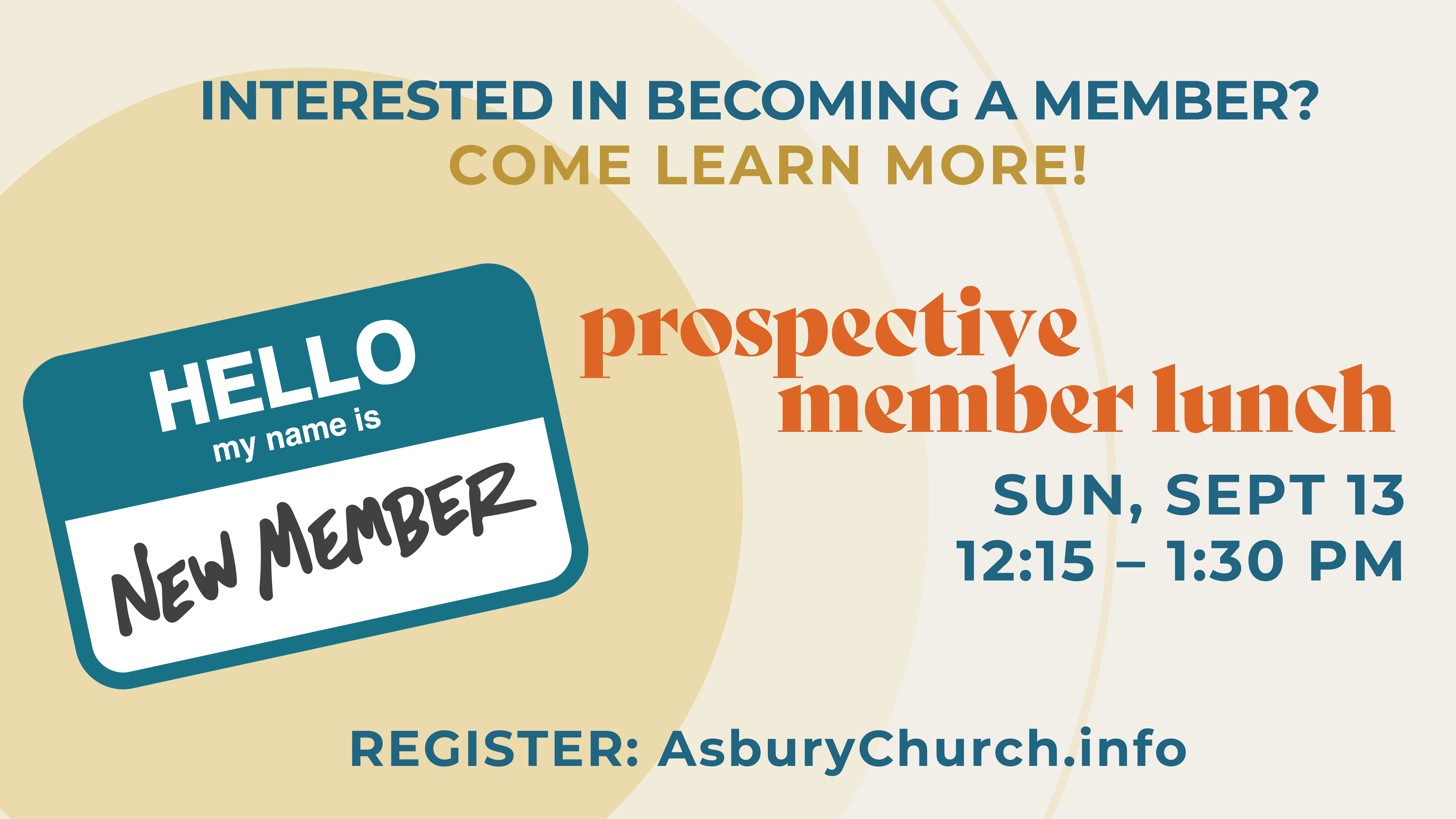 Prospective Member Lunch