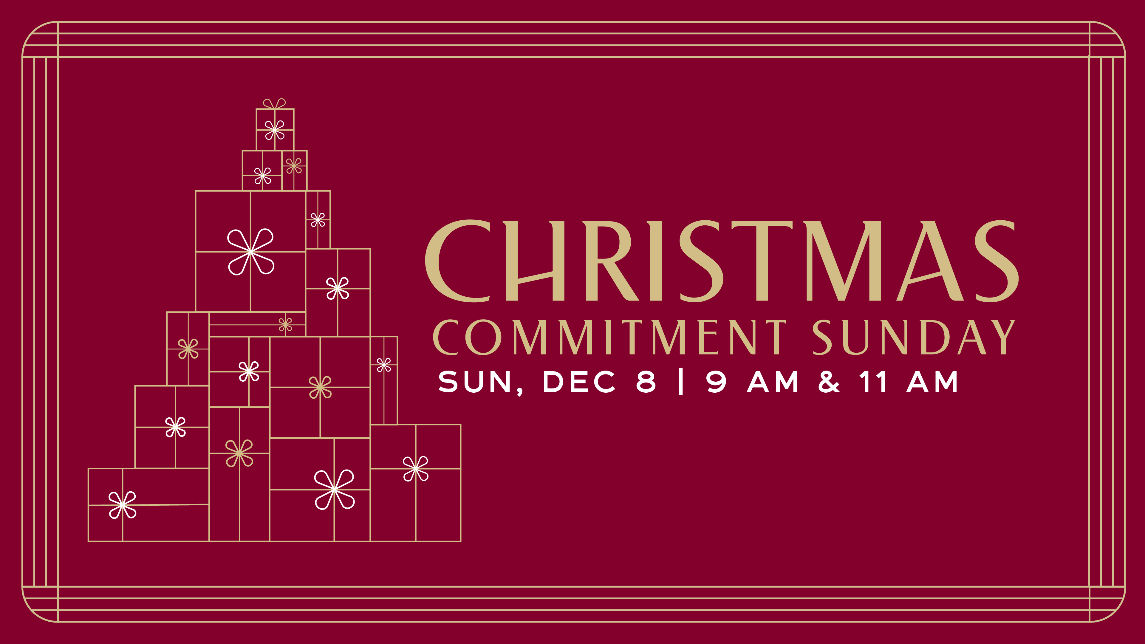 Christmas Commitment Sunday