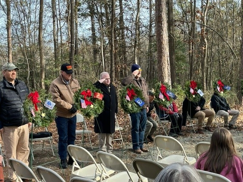 Wreaths Across America Event at Pickens Chapel Cemetery