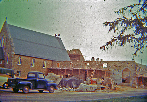 Parish Hall Under Construction in 1958