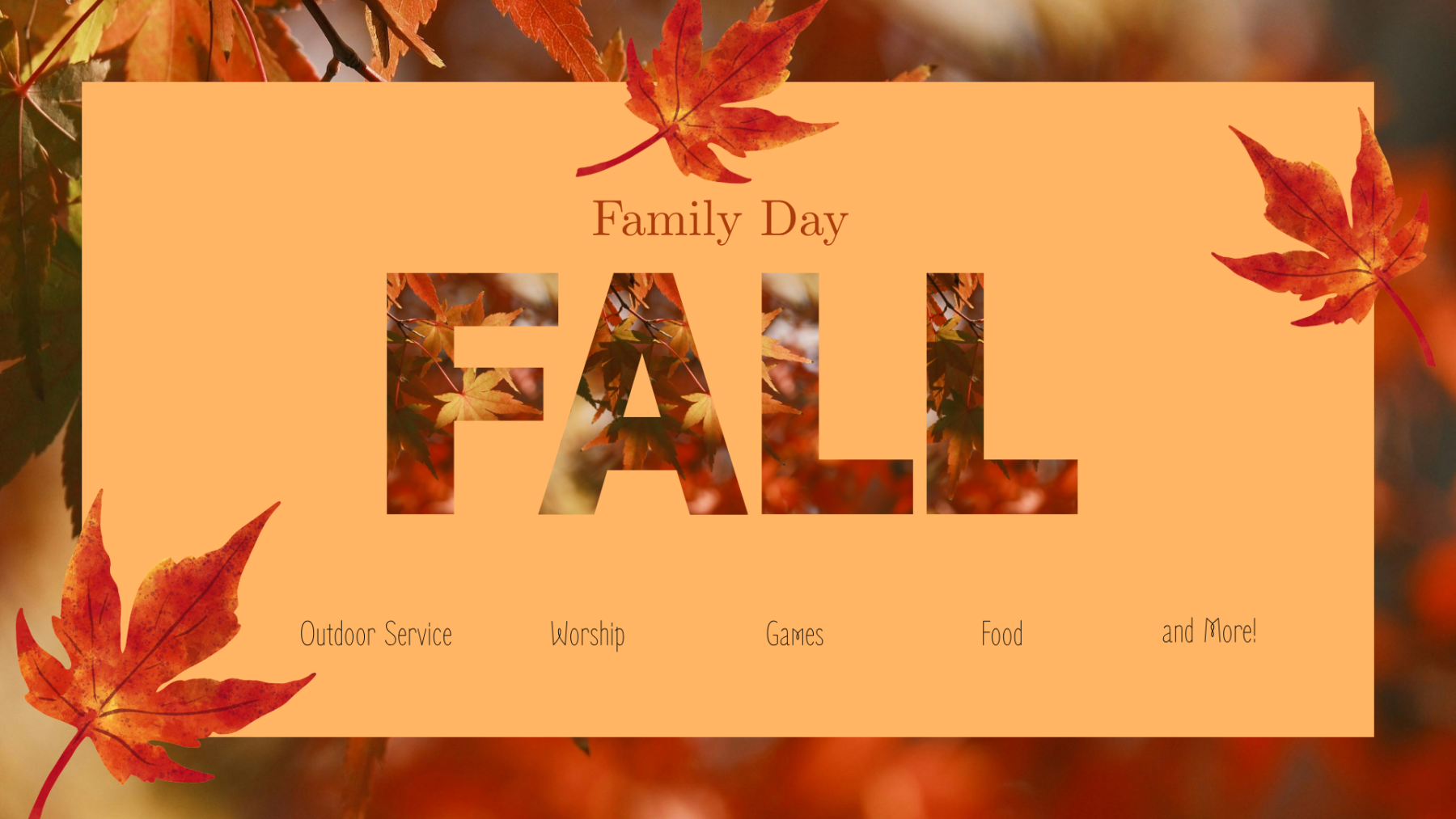 Fall Family Day