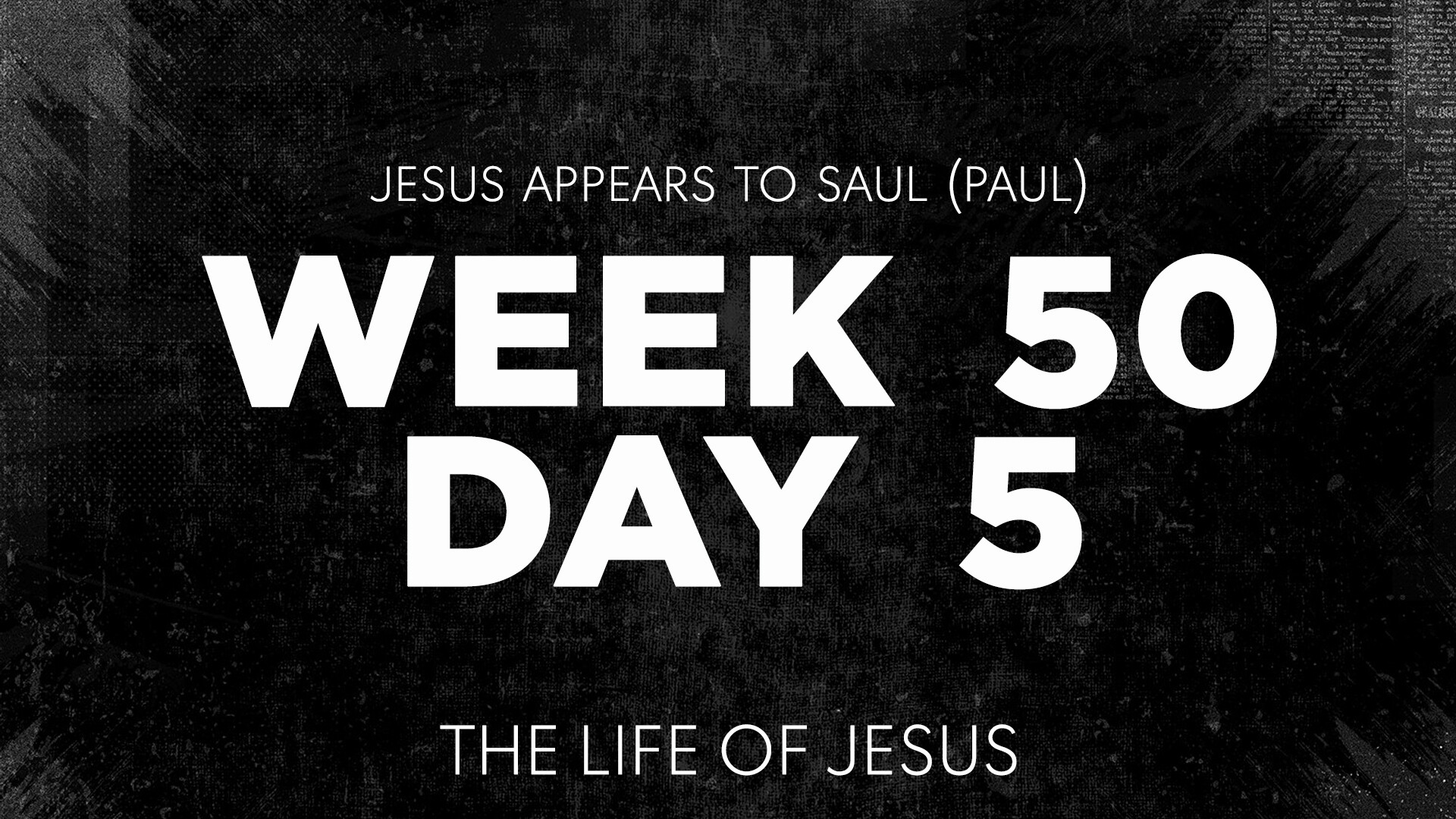 Week 50 Day 5