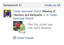 Trinity facebook ad