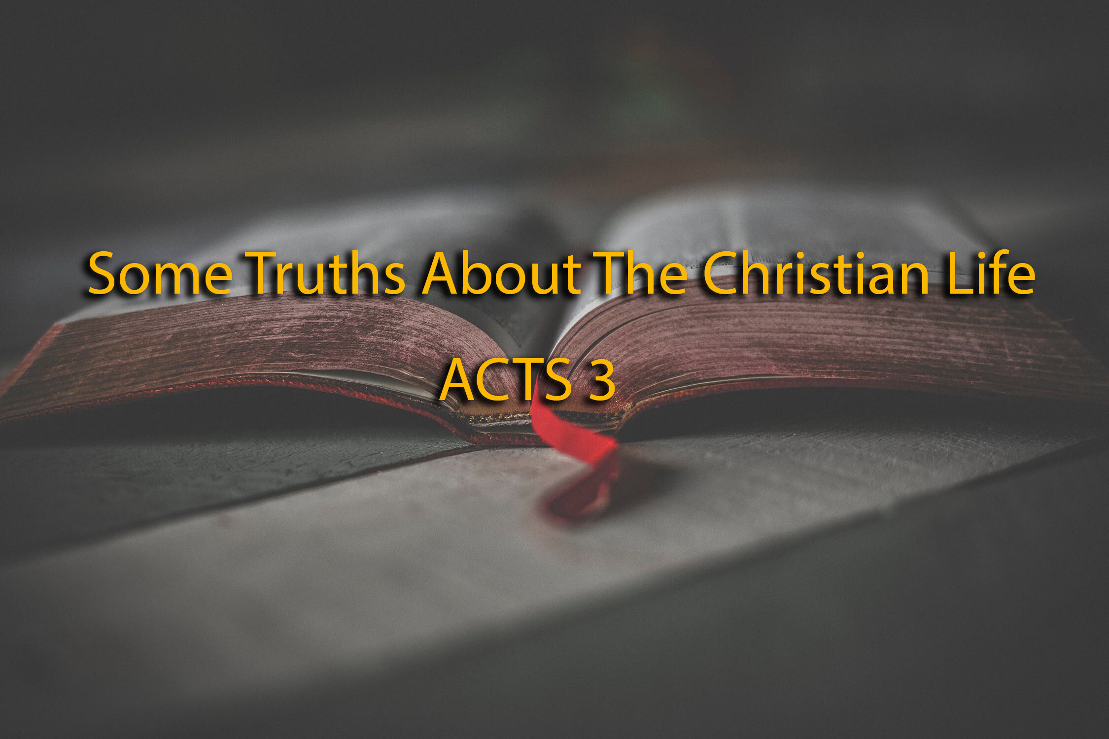 Some truths about the Christian life