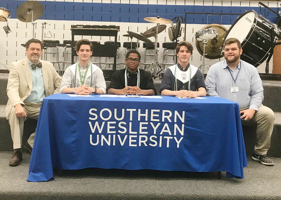 Three from Silver Bluff receive SWU ensemble scholarship