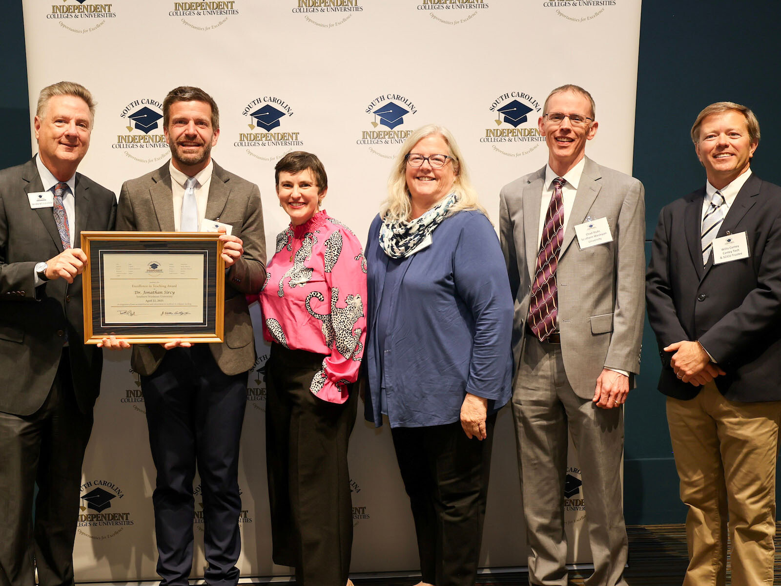 Dr. Sircy Honored with SCICU Excellence in Teaching Award