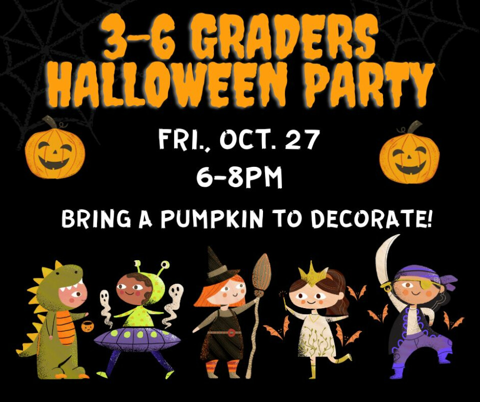3rd-6th Grade Halloween Party