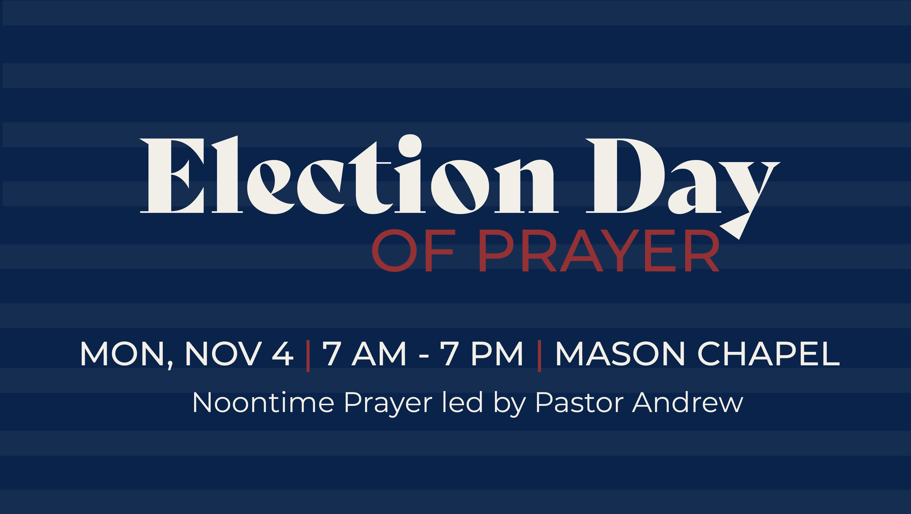 Election Day of Prayer