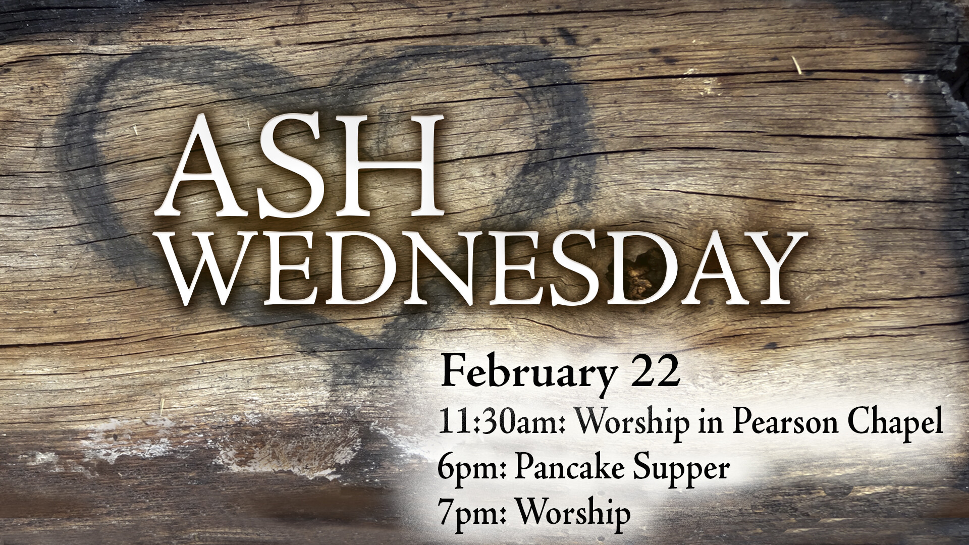 Ash Wednesday Worship Services and Pancake Dinner Arcola United