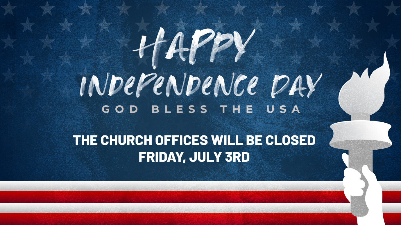 Church Office Closed 