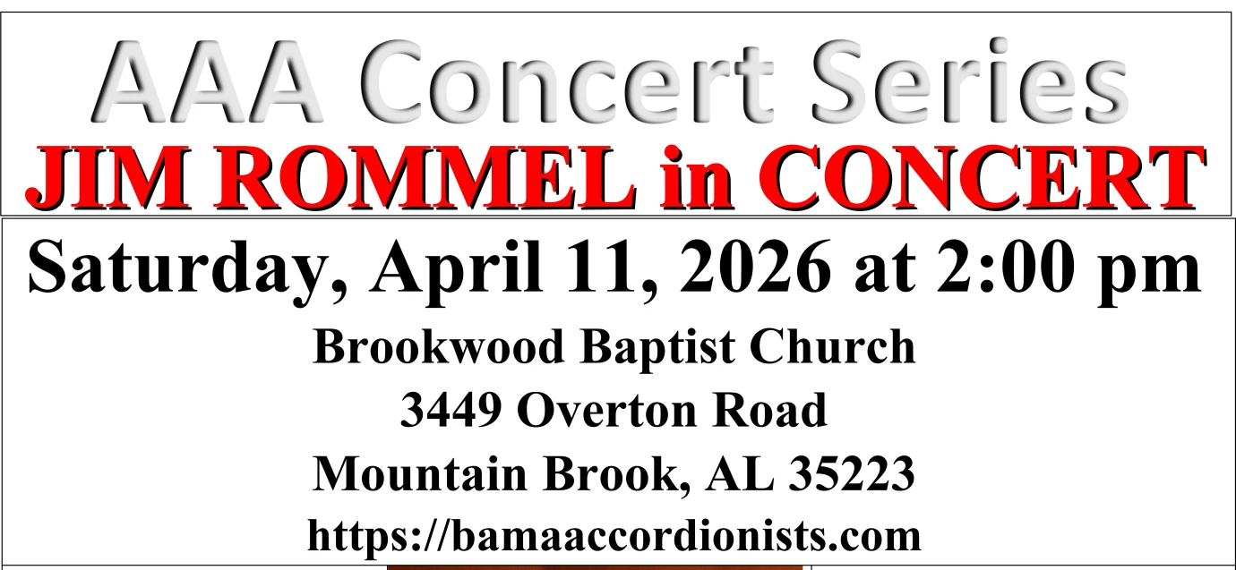 Alabama Accordion Association Concert Series