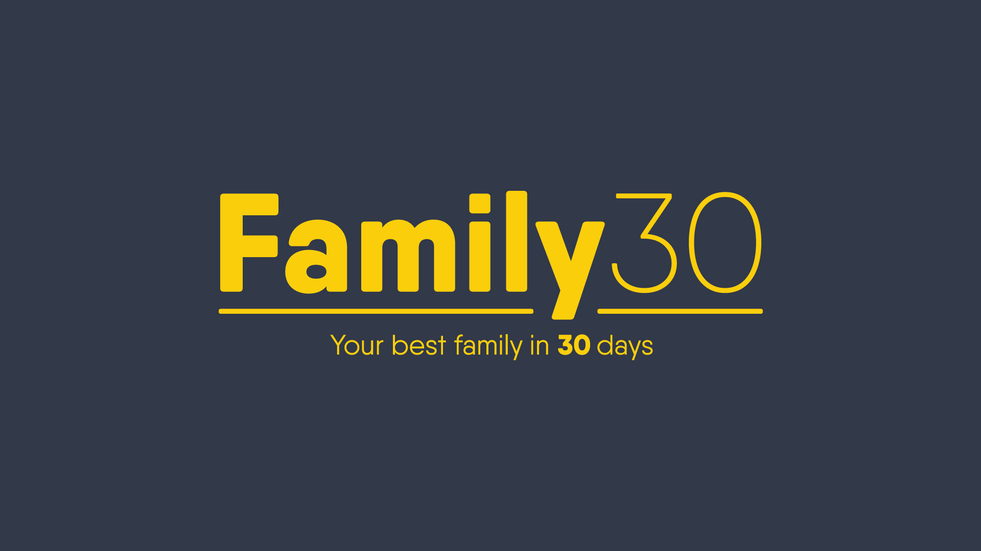 Family 30 Part I