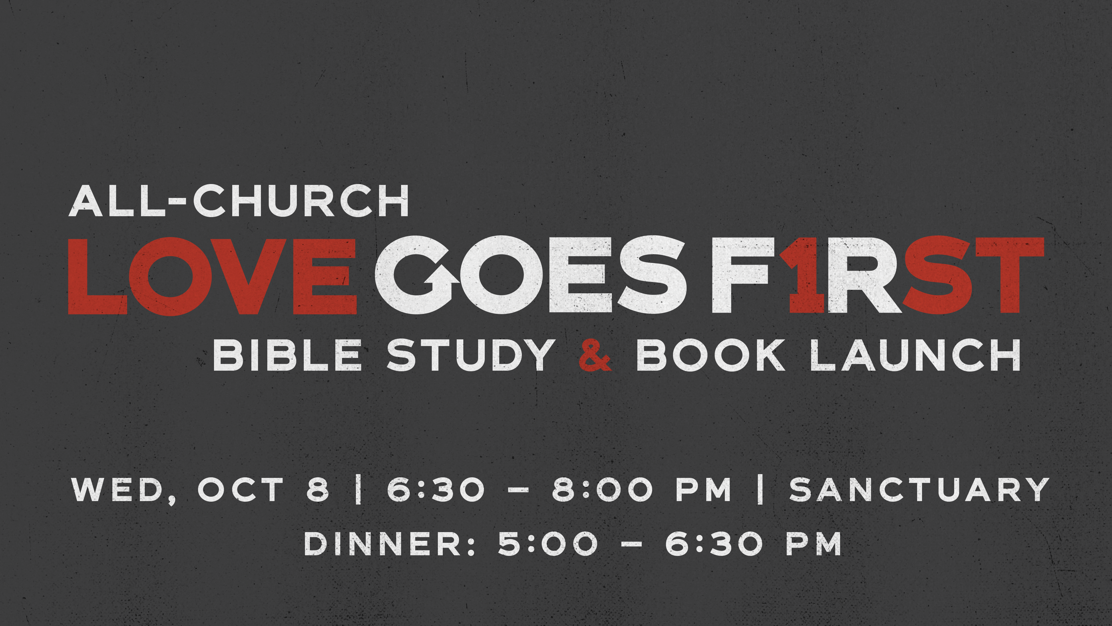 All-Church Bible Study & Book Launch 