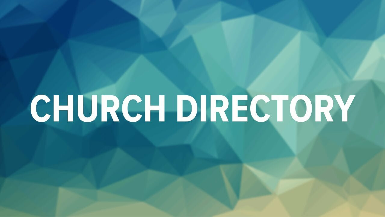 IT'S PICTURE TIME - New WUMC Directory Photos