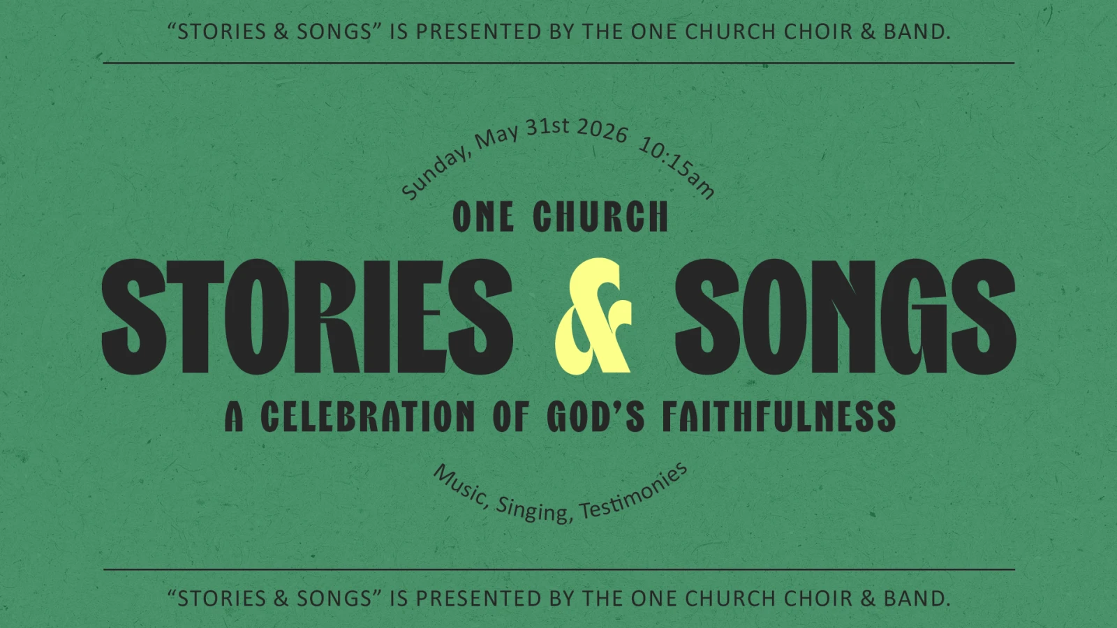 Stories & Songs 2026