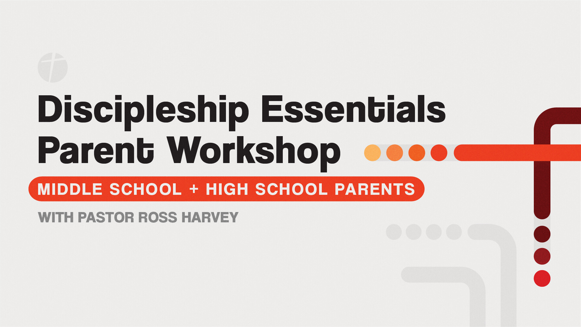Discipleship Essentials Parent Workshop (MS + HS)