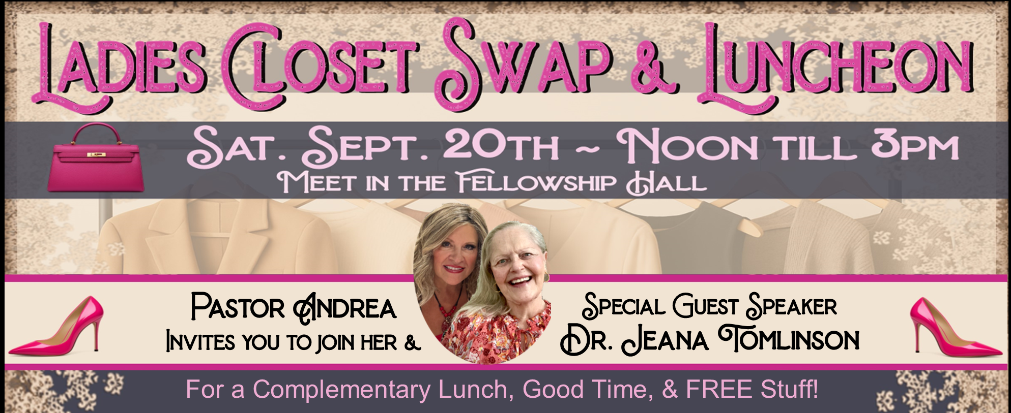 Ladies Lunch-Closet Swap 9-20-25 Web Banner