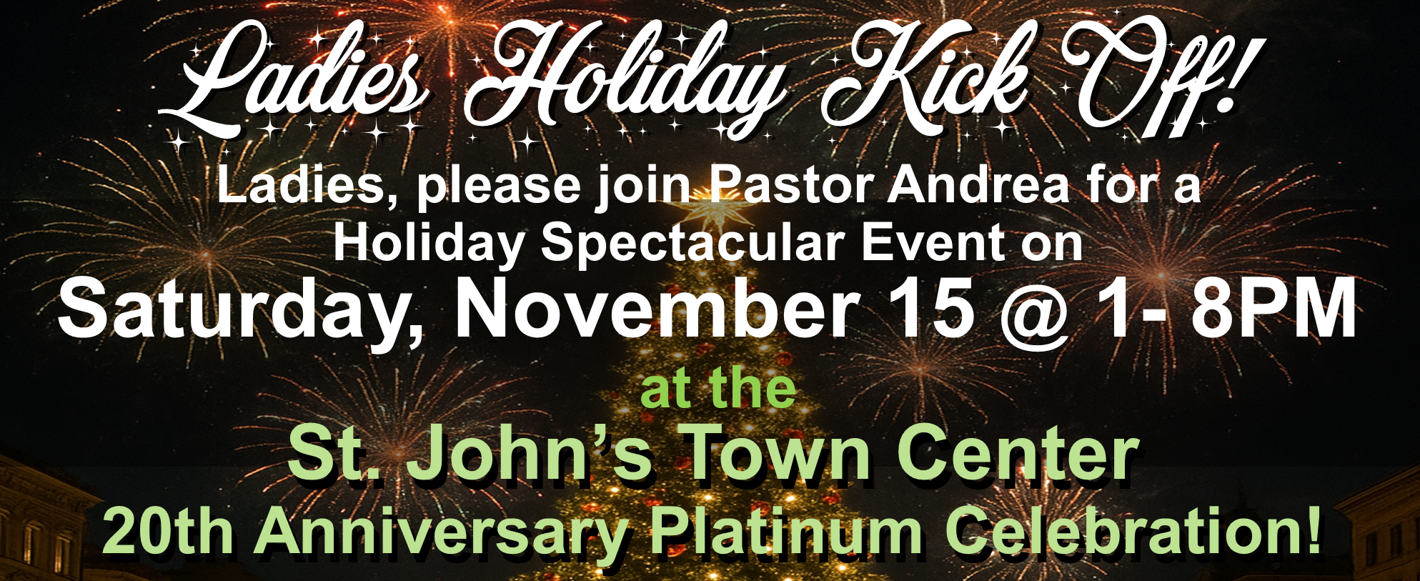 Ladies Holiday Kick Off! Web Banner 11-15-25