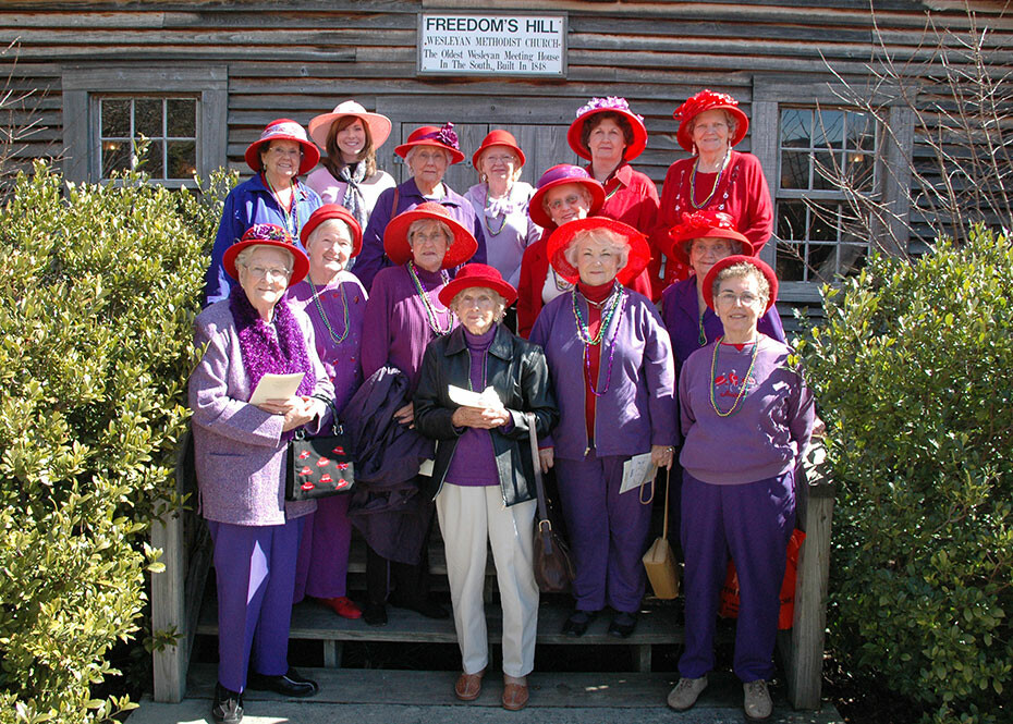 Central Red Hat ladies visit SWU