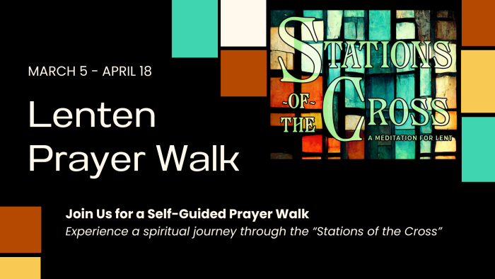 Stations of the Cross Lent Prayer graphic