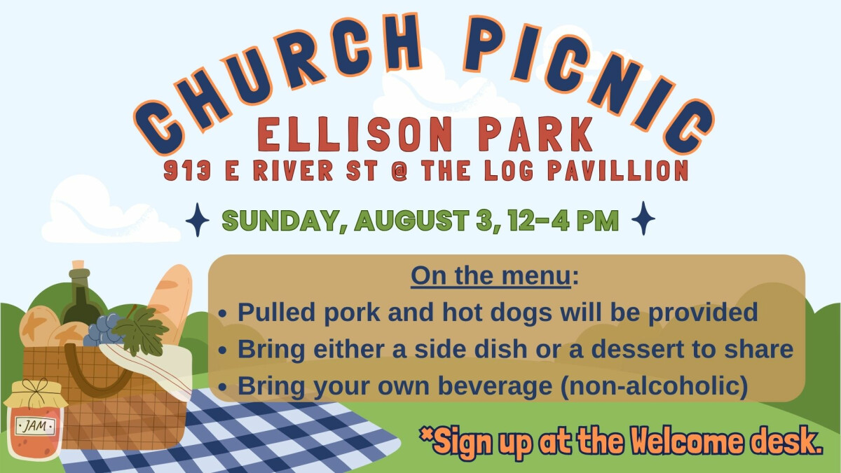 12:00 PM - Church Picnic @ Ellison Park