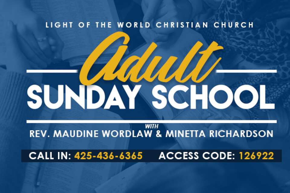Adult Monday School Class