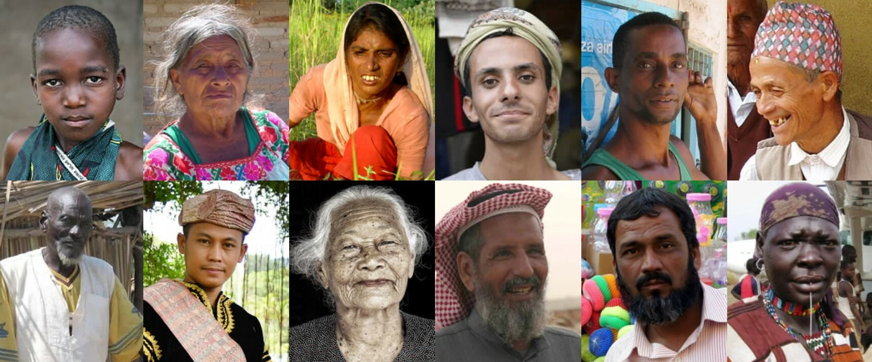 photo collage of unreached people groups