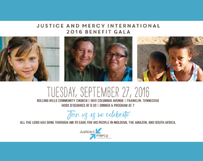Justice & Mercy International 2016 Benefit Gala